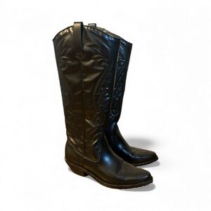 SCHUTZ Black Over the Knee Boots